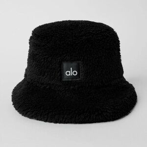 ALO Yoga Black Fleece Bucket Hat